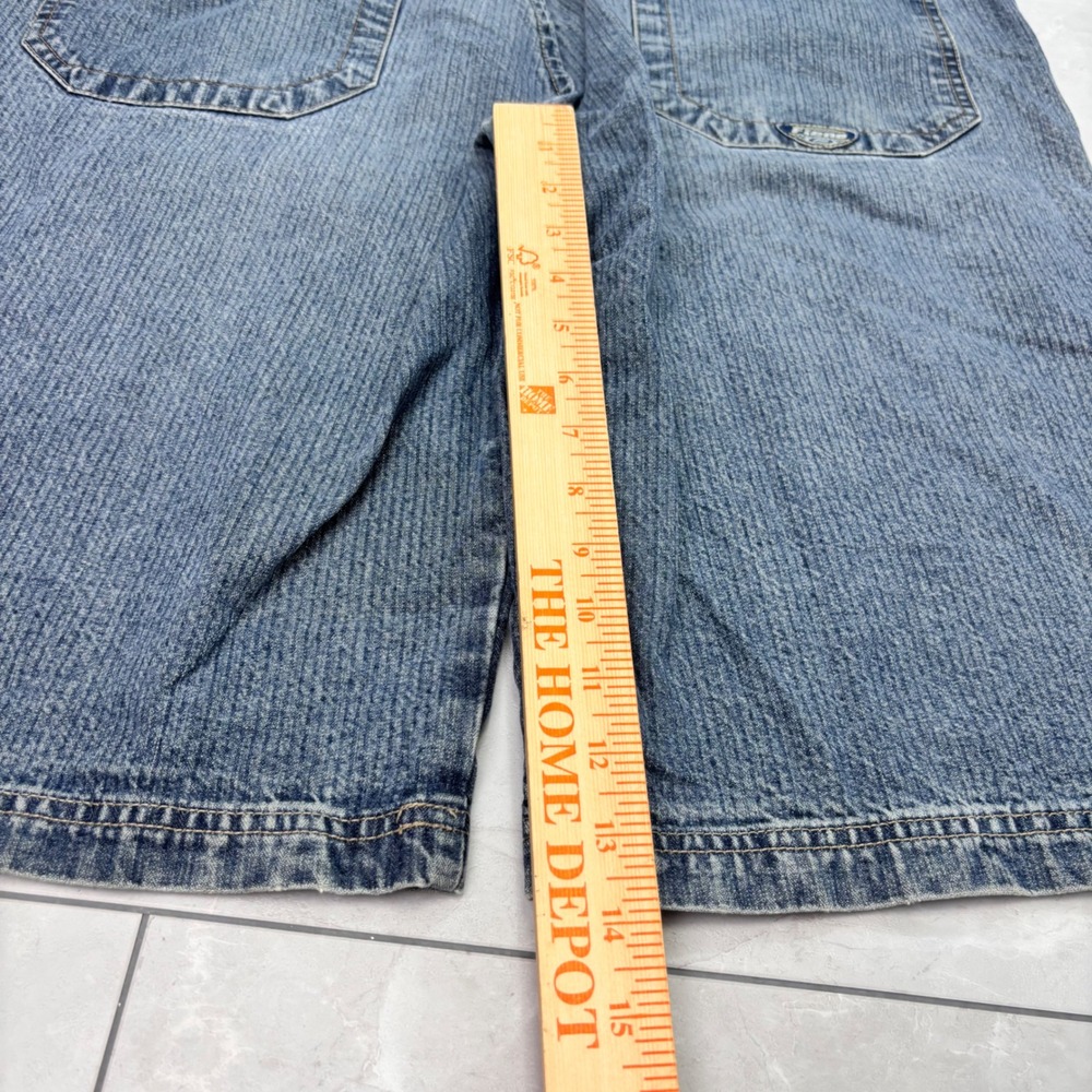 Fierd Y2K Baggy Wide Leg Jeans 38 Skate Hip Hop Light Wash Denim - Picture 7 of 10